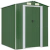 Image de vidaXL - Tuinschuur - 192x191x223 - cm - gegalvaniseerd - staal - groen