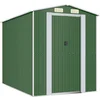 Image de vidaXL - Tuinschuur - 192x274x223 - cm - gegalvaniseerd - staal - groen