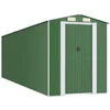 Image de vidaXL - Tuinschuur - 192x689x223 - cm - gegalvaniseerd - staal - groen