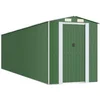 Image de vidaXL - Tuinschuur - 192x772x223 - cm - gegalvaniseerd - staal - groen