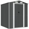 Image de vidaXL - Tuinschuur - 192x191x223 - cm - gegalvaniseerd - staal - antracietkleurig