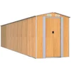 Image de vidaXL - Tuinschuur - 192x855x223 - cm - gegalvaniseerd - staal - lichtbruin