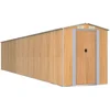 Image de vidaXL - Tuinschuur - 192x1021x223 - cm - gegalvaniseerd - staal - lichtbruin