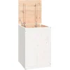 Image de vidaXL - Wasmand - 44x44x66 - cm - massief - grenenhout - wit