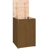 Image de vidaXL - Wasmand - 44x44x66 - cm - massief - grenenhout - honingbruin