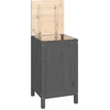 Image de vidaXL - Wasmand - 44x44x76 - cm - massief - grenenhout - grijs