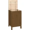 Image de vidaXL - Wasmand - 44x44x76 - cm - massief - grenenhout - honingbruin