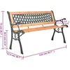 Image de vidaXL - Tuinbank - 116 - cm - gietijzer - en - massief - vurenhout