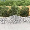 Image de vidaXL - Schanskorf - gewelfd - 200x30x60/80 - cm - gegalvaniseerd - ijzer