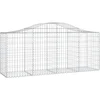 Image de vidaXL - Schanskorf - gewelfd - 200x50x80/100 - cm - gegalvaniseerd - ijzer