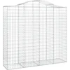 Image de vidaXL - Schanskorf - gewelfd - 200x50x180/200 - cm - gegalvaniseerd - ijzer