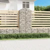 Image de vidaXL - Schanskorf - gewelfd - 100x30x220/240 - cm - gegalvaniseerd - ijzer