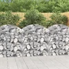 Image de vidaXL - Schanskorf - gewelfd - 100x50x100/120 - cm - gegalvaniseerd - ijzer