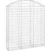Image de vidaXL - Schanskorf - gewelfd - 150x30x160/180 - cm - gegalvaniseerd - ijzer