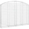 Image de vidaXL - Schanskorf - gewelfd - 200x30x140/160 - cm - gegalvaniseerd - ijzer