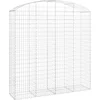 Image de vidaXL - Schanskorf - gewelfd - 200x50x200/220 - cm - gegalvaniseerd - ijzer