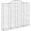 Image de vidaXL - Schanskorf - gewelfd - 200x30x160/180 - cm - gegalvaniseerd - ijzer