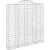 Image de vidaXL - Schanskorf - gewelfd - 200x30x200/220 - cm - gegalvaniseerd - ijzer