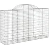 Image de vidaXL - Schanskorf - gewelfd - 200x50x120/140 - cm - gegalvaniseerd - ijzer