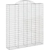 Image de vidaXL - Schanskorf - gewelfd - 200x50x220/240 - cm - gegalvaniseerd - ijzer