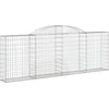 Image de vidaXL - Schanskorf - gewelfd - 300x30x100/120 - cm - gegalvaniseerd - ijzer
