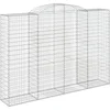 Image de vidaXL - Schanskorf - gewelfd - 300x50x200/220 - cm - gegalvaniseerd - ijzer