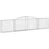 Image de vidaXL - Schanskorf - gewelfd - 400x30x80/100 - cm - gegalvaniseerd - ijzer
