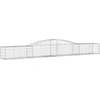 Image de vidaXL - Schanskorf - gewelfd - 400x50x40/60 - cm - gegalvaniseerd - ijzer