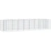 Image de vidaXL - Schanskorf - gewelfd - verhoogd - 400x100x100 - cm - gegalvaniseerd - ijzer
