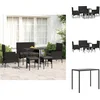 Image de vidaXL - 6-delige - Loungeset - met - kussens - poly - rattan - zwart