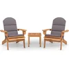 Image de vidaXL - 3-delige - Loungeset - Adirondack - massief - acaciahout