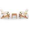 Image de vidaXL - 3-delige - Loungeset - Adirondack - massief - acaciahout