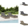 Image de vidaXL - Ligbed - met - tafel - 1 - st - poly - rattan - grijs