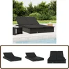 Image de vidaXL - Ligbed - met - kussens - 2-persoons - poly - rattan - zwart
