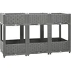 Image de vidaXL - Plantenbak - verhoogd - 120x40x71 - cm - polypropeen