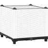Image de vidaXL - Plantenbak - verhoogd - 40x40x38 - cm - polypropeen