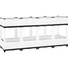 Image de vidaXL - Plantenbak - verhoogd - 160x40x71 - cm - polypropeen