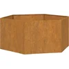 Image de vidaXL - Plantenbak - roestig - 90x90x45 - cm - cortenstaal