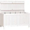 Image de vidaXL - Tuinbox - 121x55x64 - cm - massief - grenenhout - wit