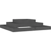 Image de vidaXL - Plantenbak - 110x110x27 - cm - massief - grenenhout - grijs