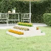 Image de vidaXL - Plantenbak - 80x80x27 - cm - massief - grenenhout - wit