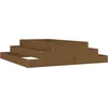 Image de vidaXL - Plantenbak - 110x110x27 - cm - massief - grenenhout - honingbruin