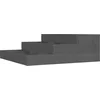 Image de vidaXL - Plantenbak - 78x78x27 - cm - massief - grenenhout - grijs