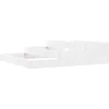 Image de vidaXL - Plantenbak - 107x107x27 - cm - massief - grenenhout - wit