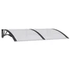 Image de vidaXL - Deurluifel - 150x100 - cm - polycarbonaat - zwart