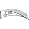 Image de vidaXL - Deurluifel - 150x75 - cm - polycarbonaat - grijs