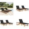 Image de vidaXL - 3-delige - Loungeset - poly - rattan - en - massief - acaciahout