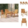 Image de vidaXL - Tuinstoelen - 3 - st - massief - acaciahout