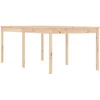 Image de vidaXL - Tuintafel - 203,5x100x76 - cm - massief - grenenhout