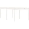 Image de vidaXL - Tuintafel - 203,5x100x76 - cm - massief - grenenhout - wit